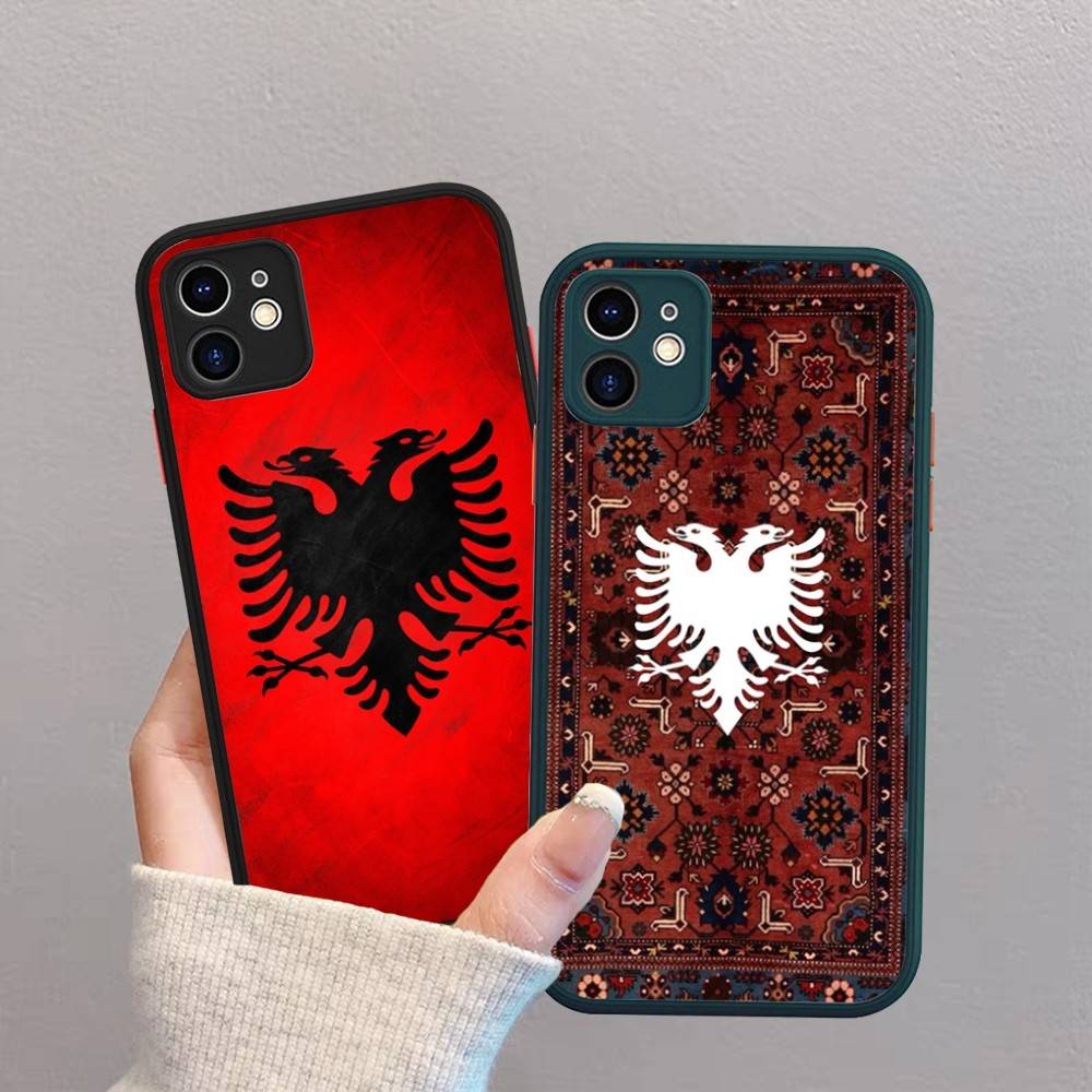 Albania Albanians Flag Phone Case For IPhone 16e 16 15 14 13 12 11 Pro Max X XS Max Plus Matte Clear