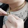 8/10MM Chunky Fashion Cuban Chain Necklace Bracelet Set Hip Hop for Men/Women Gold Plated Stainless Steel Curb Link Chain Sets