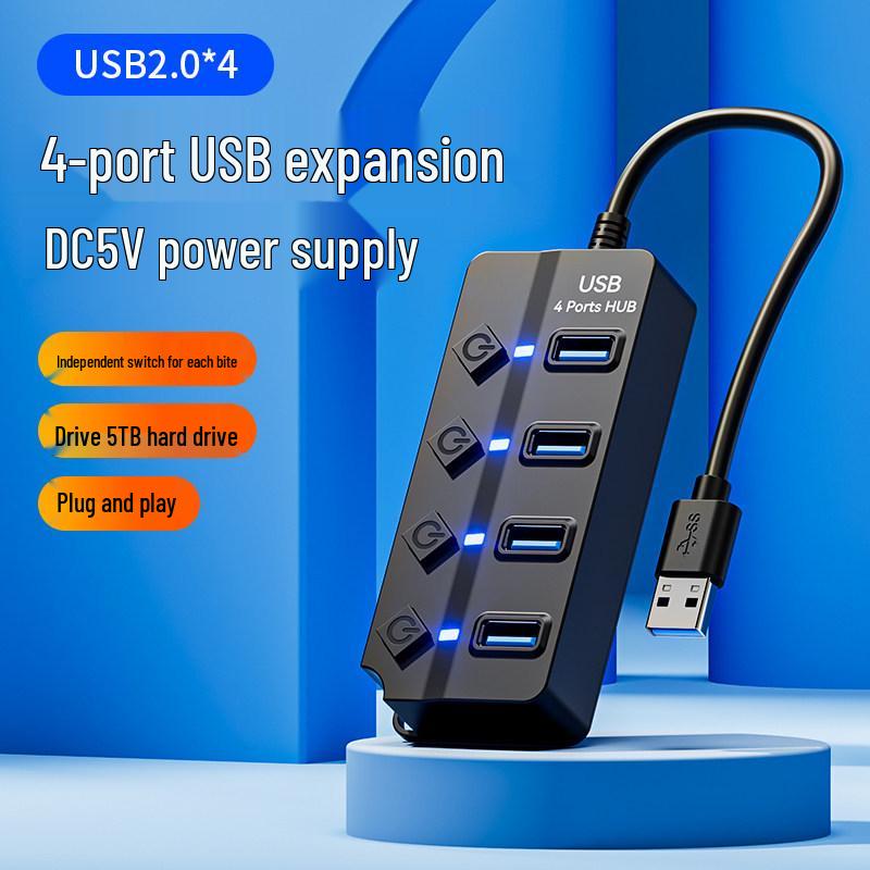 USB 3.0 Multi-Port Desktop Adapter - 4/7 Ports Extension Cord