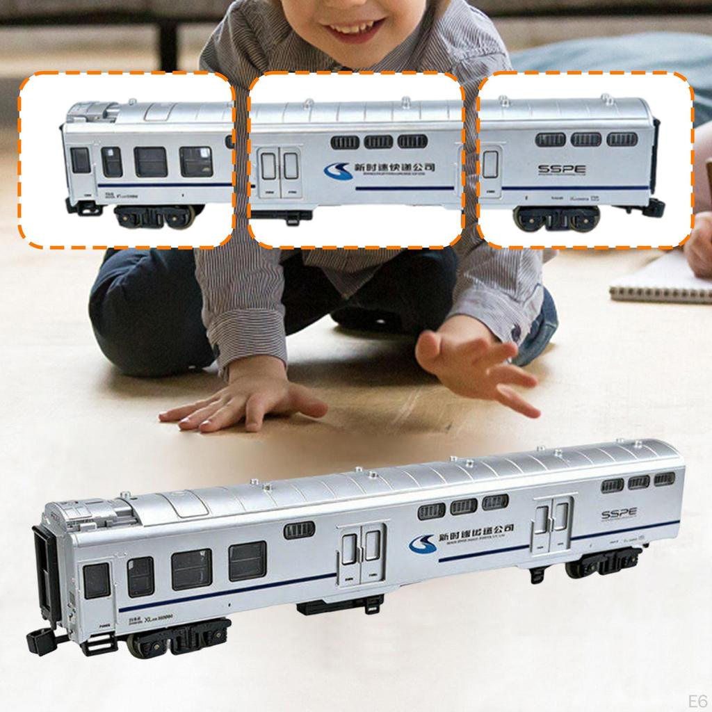 1/75 Scale Train Baggage Car Model Desktop Decoration Birthday Gift Carriage for Bedroom Sand