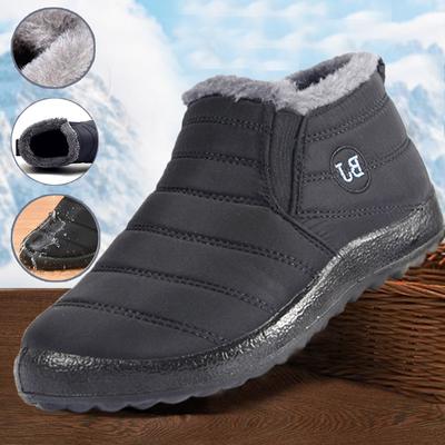 Fashion Men Boots Snow Casual Unisex Boots Male Winter Shoes For Men Fashion Ankle Boots Waterproof Shoes Men Footwear Men's Work Shoes