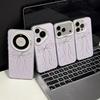 ins star bow is suitable for Apple iPhone17Promax mobile phone case IP16 color silver IMD large hole 15 sets