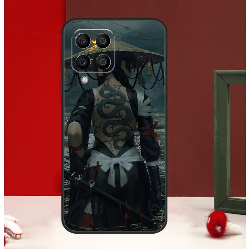 Samurai Warrior Geisha Case For Samsung Galaxy M31 M11 M21 M14 M34 M54 M12 M32 M52 M15 M13 M16 M36 M56 M53 M35 M55