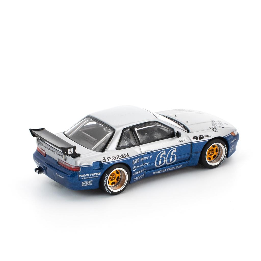 Genesis Company POP RACE Pandem Silvia S13 Moontech Blue PR640264 1/64 (Finished Model)