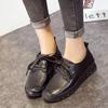 Leather Soft-soled Lace-up Single Shoes Women's New First-layer Cowhide Flat-soled Mother Shoes Casual Shallow Mouth Non-slip Maternity Shoes Summer