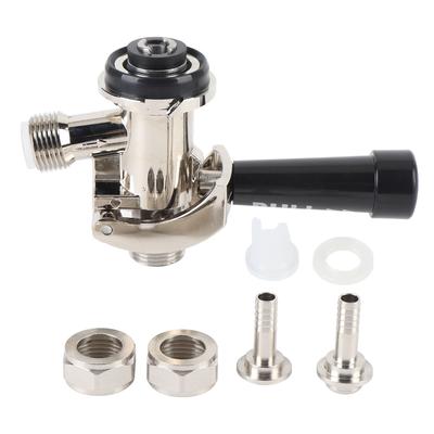 Fustkoppeling RVS G5/8 D-vormige Ergonomische Handgreep Bierdispenserkoppeling voor Kegerator