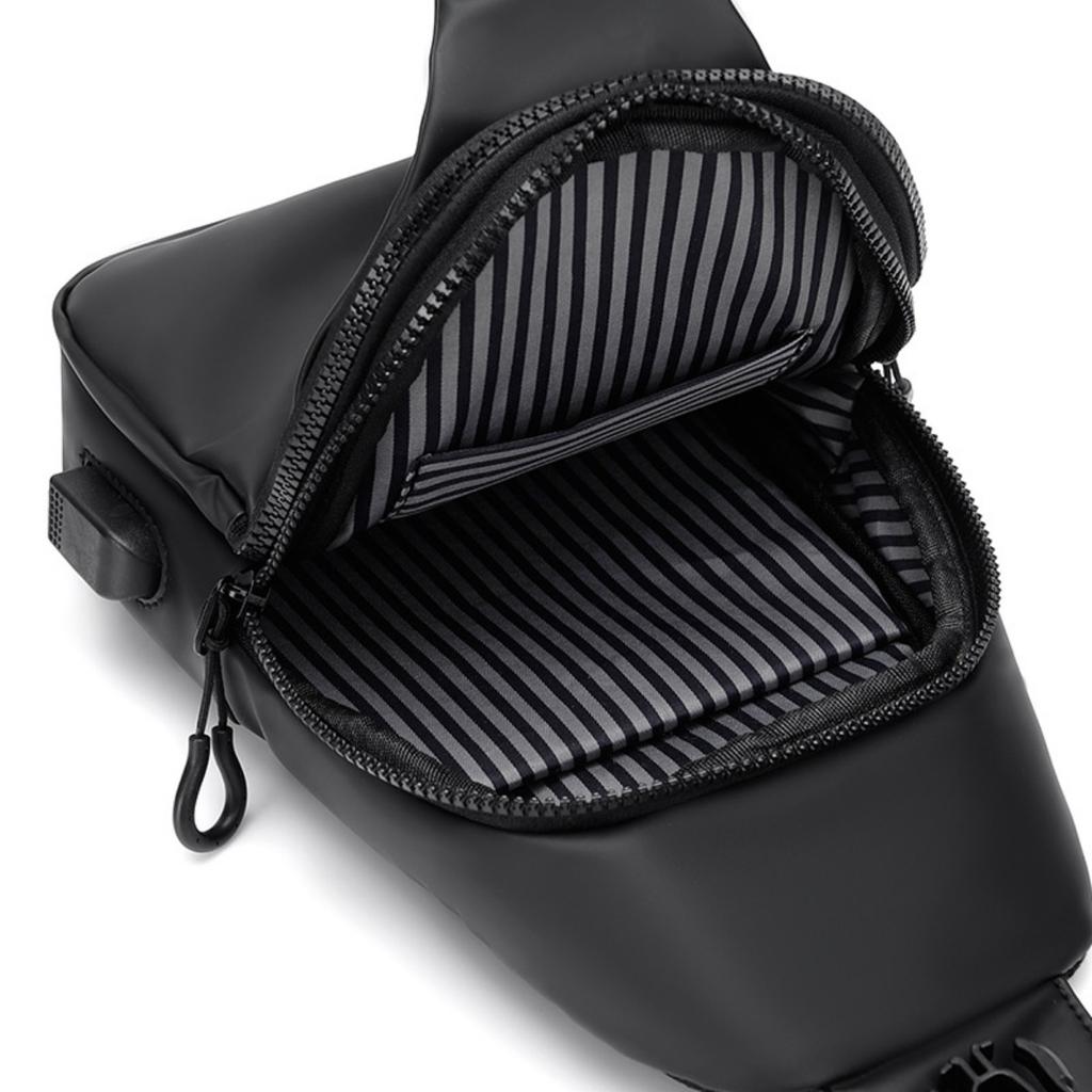 Herren Brusttasche, Trendige und Modische Umhängetasche, Schlicht und mit großem Fassungsvermögen, Vielseitig für den täglichen Arbeitsweg, Herren Tasche