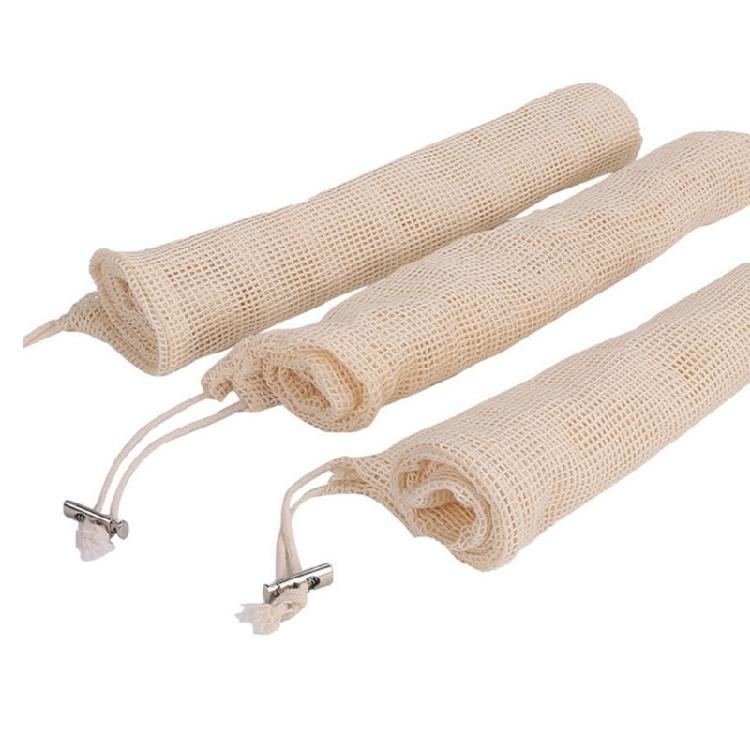 Cotton Produces Bags Sturdy Cotton Mesh Bags For Groceries Ideal For Storing Produces And Reducing Plastic Waste