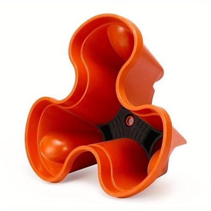 

1шт. Складной пластиковый цветочный горшок, держатель для вазы для растений, детские горшки, 5 цветов, украшение для дома, сада, балкона красный