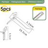 5pcs Stainless Steel Grid Wall Hooks Heavy Duty Rust Proof for Garage Kitchen Small Business Display