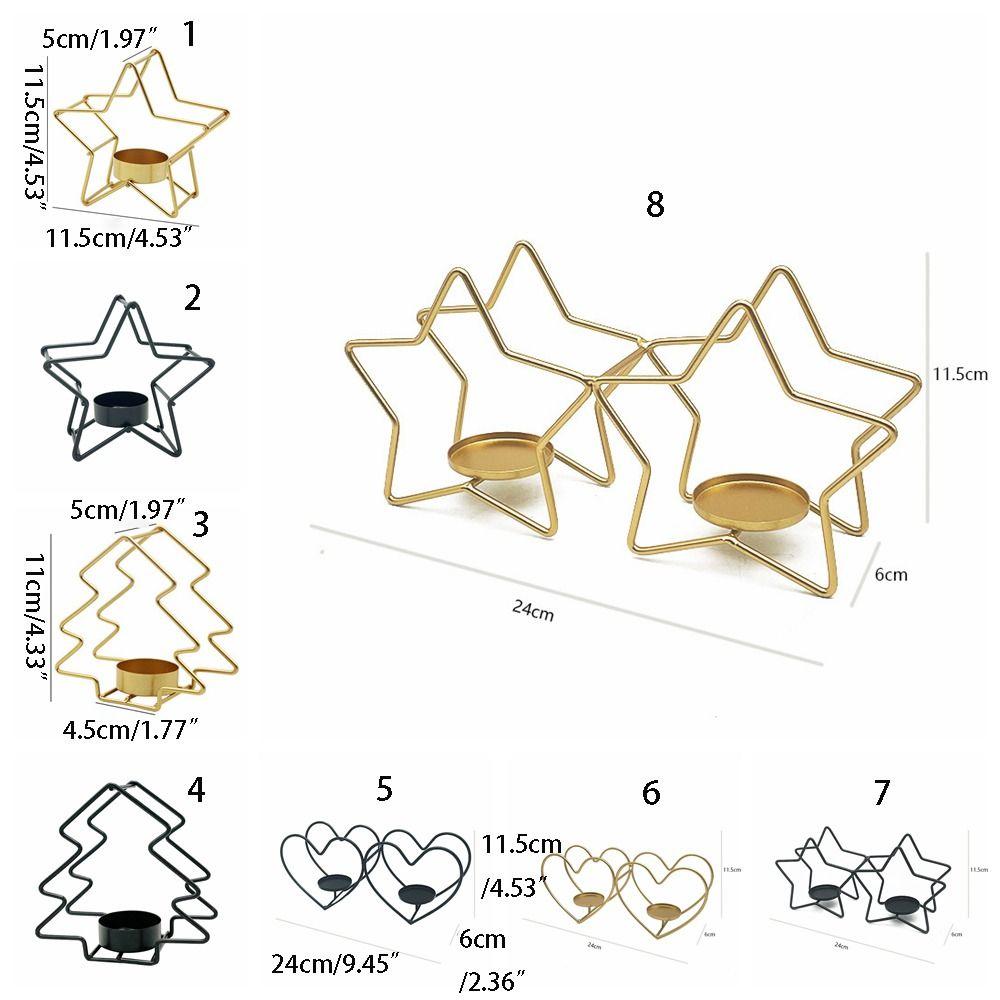 Keine Verformung Weihnachtsleuchter Rostfrei Exquisiter Metallkerzenhalter Kleine Tischleuchter Ornamente