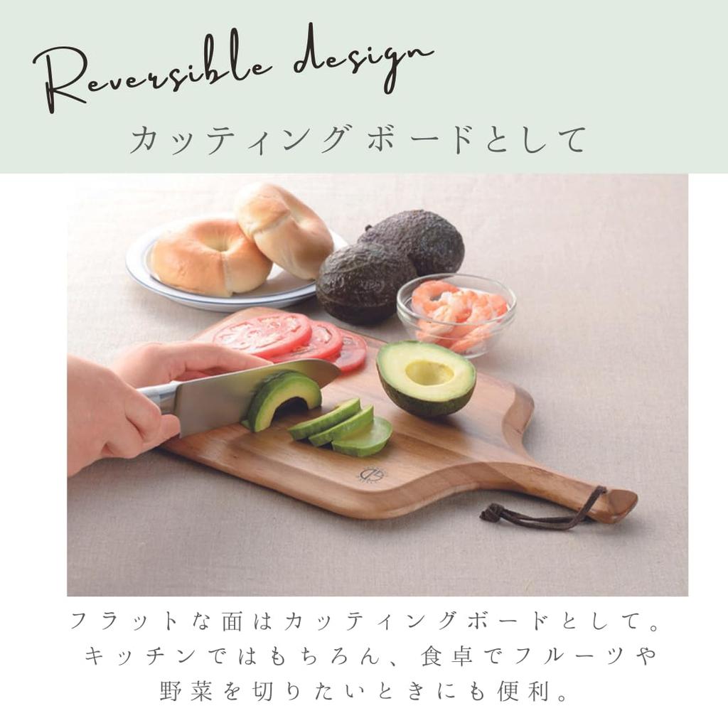 Kevnhaun Reversible Tray, Natural Wood Cutting BoardTray, Double-Sided, Reversible, Outdoor Wooden Acacia Cutting BoardTray, KDS.166