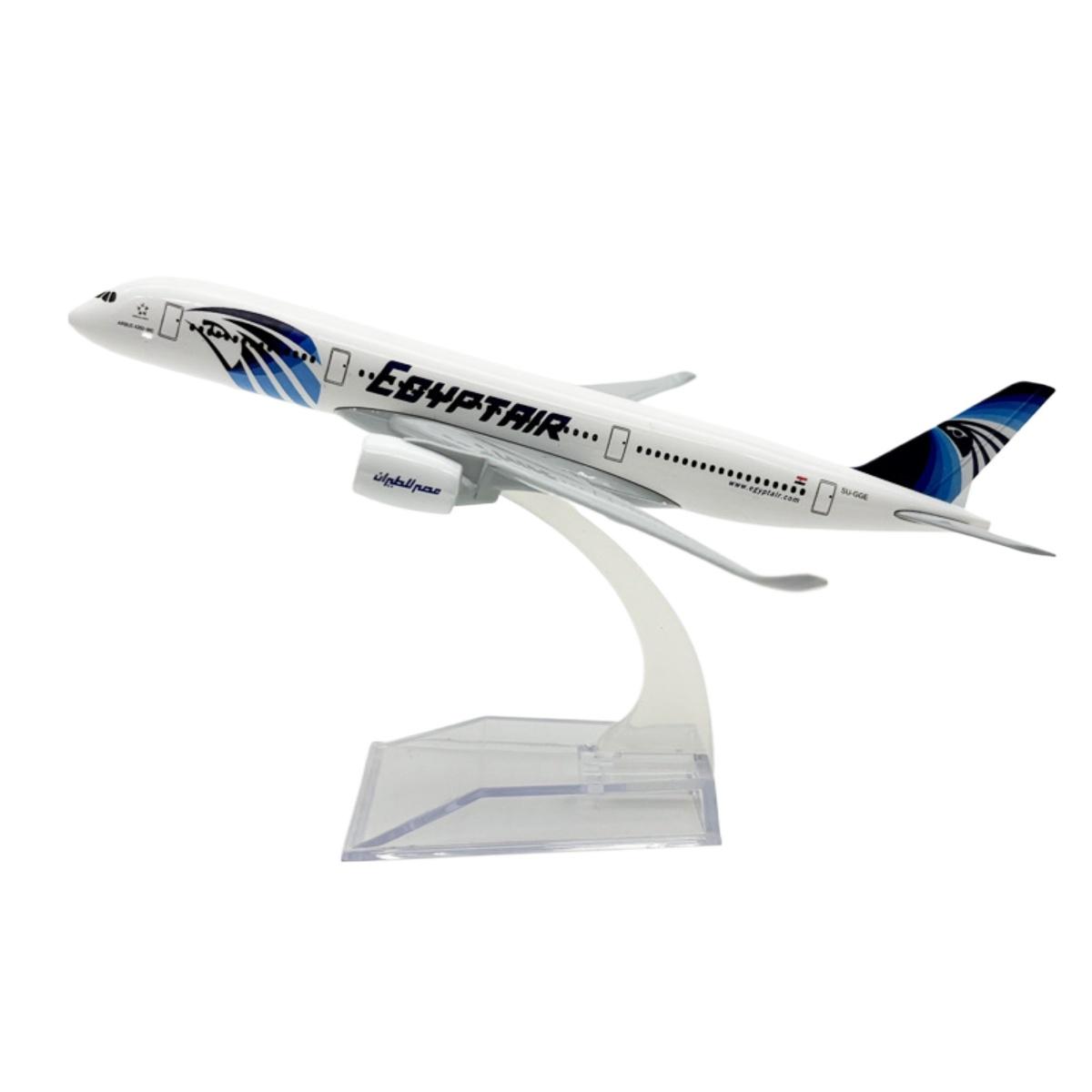 

16cm Air Egypt A350 Airways Plane Model 350 Airways Metal Alloy Airplane Toys Model Plane Diecast Aircraft for Boys Gift білий/синій