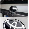 3D Car Logo Front Grill Hood Hybrid Blue Emblem for Corolla Camry RAV4 Hilux CHR Highlander Yaris Vios Alphard Prius Reiz