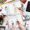 6 Pcs Sketch Book Bulk 5.5 X 8.5 In Drawing Paper Pad Top Spiral Bound Sketch Book 600 Sheet 68lb 100gsm Thick Paper Acid Free