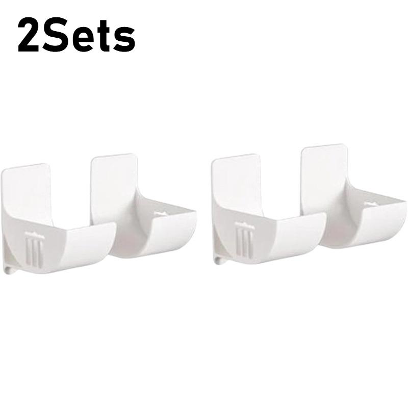 1/4 Ensemble Étagère de Rangement de Cuisine sans Perçage Porte Rouleau Film Alimentaire Essuie-Tout Sac Poubelle pour Organisateur d'Étagère Latérale d'Armoire Réfrigérateur