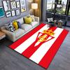 Red and White Striped Crown Logo suitable as a non-slip mat for the living room or bedroom sofa