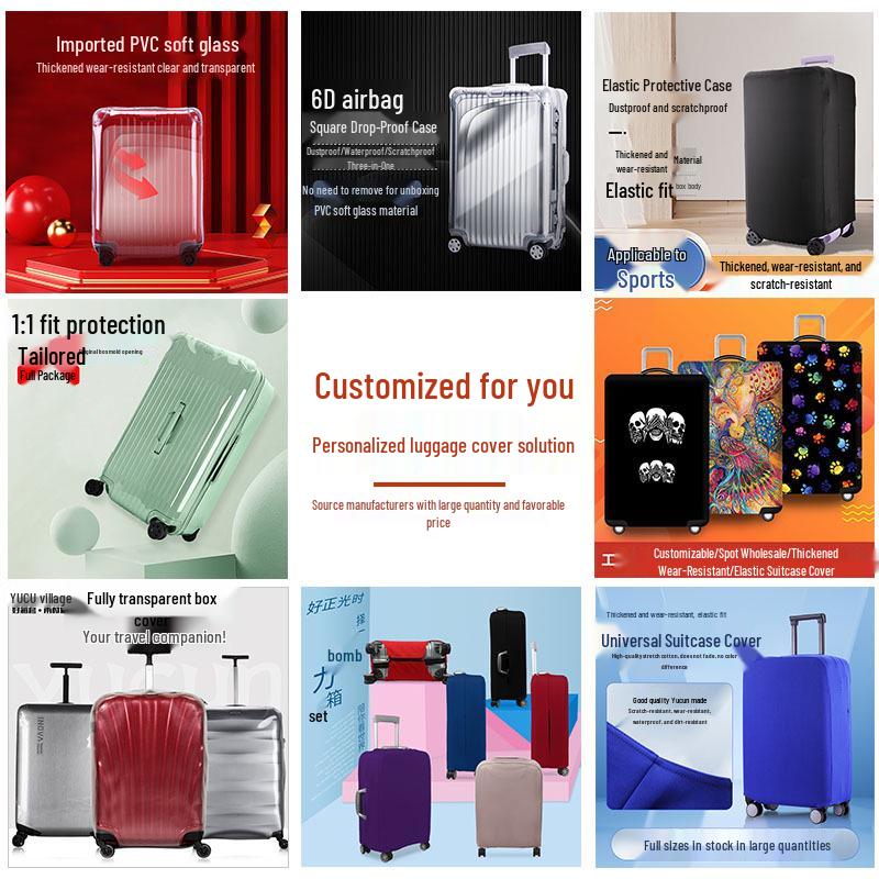 Elastic Thick Wear-Resistant Luggage Cover for 20-33 Inch Suitcases