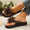 Flower Women Summer Casual Beach Home Shoes Sandals Flip Flops