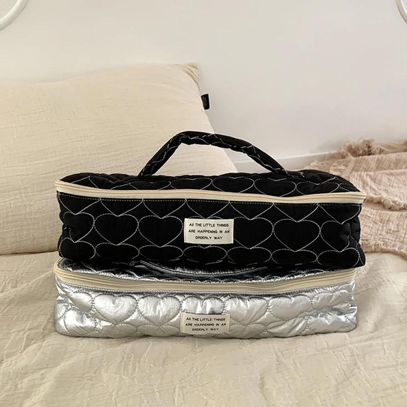 Large Capacity Hair Dryer Curling Iron Storage Bag Multi Functional Portable Travel Protective Cover Cosmetic Makeup Organizer