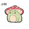 Enamel Safety Pin Brooch Pin, Frog Mushroom Design Lapel Glaze Bright Color Badge Soft Healing Style with Standard Versatile for Clothing Bags
