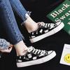 Classic Canvas Shoes Women's Sports Shoes Lace Up Cute Dairy Cow High-top Flat Shoes Student Sneakers
