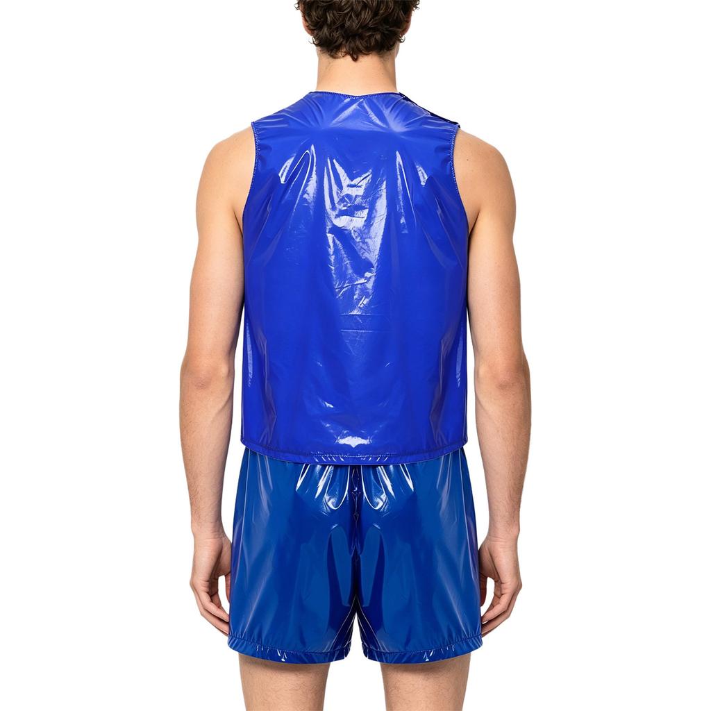 Traje de Sudoración Impermeable para Hombre S-3XL Top sin Mangas y Boxer con Cierre Lateral Ropa Deportiva Adaptativa para el Cuidado de Personas con Discapacidad