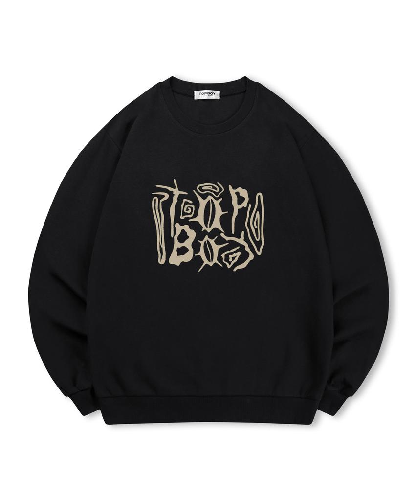 TOPBOY [Non-Fleece Or Fleece-Lined] Strange Worlds Printed Sweatshirt (Type C)