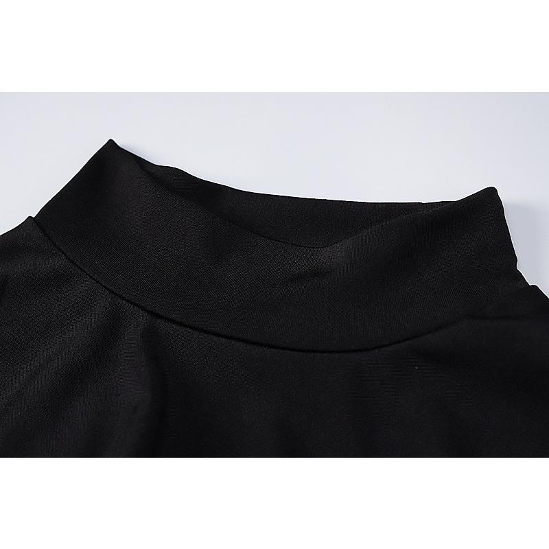 Ärmelloses, schmales, geschlitztes Midikleid mit Rundhalsausschnitt für Damen