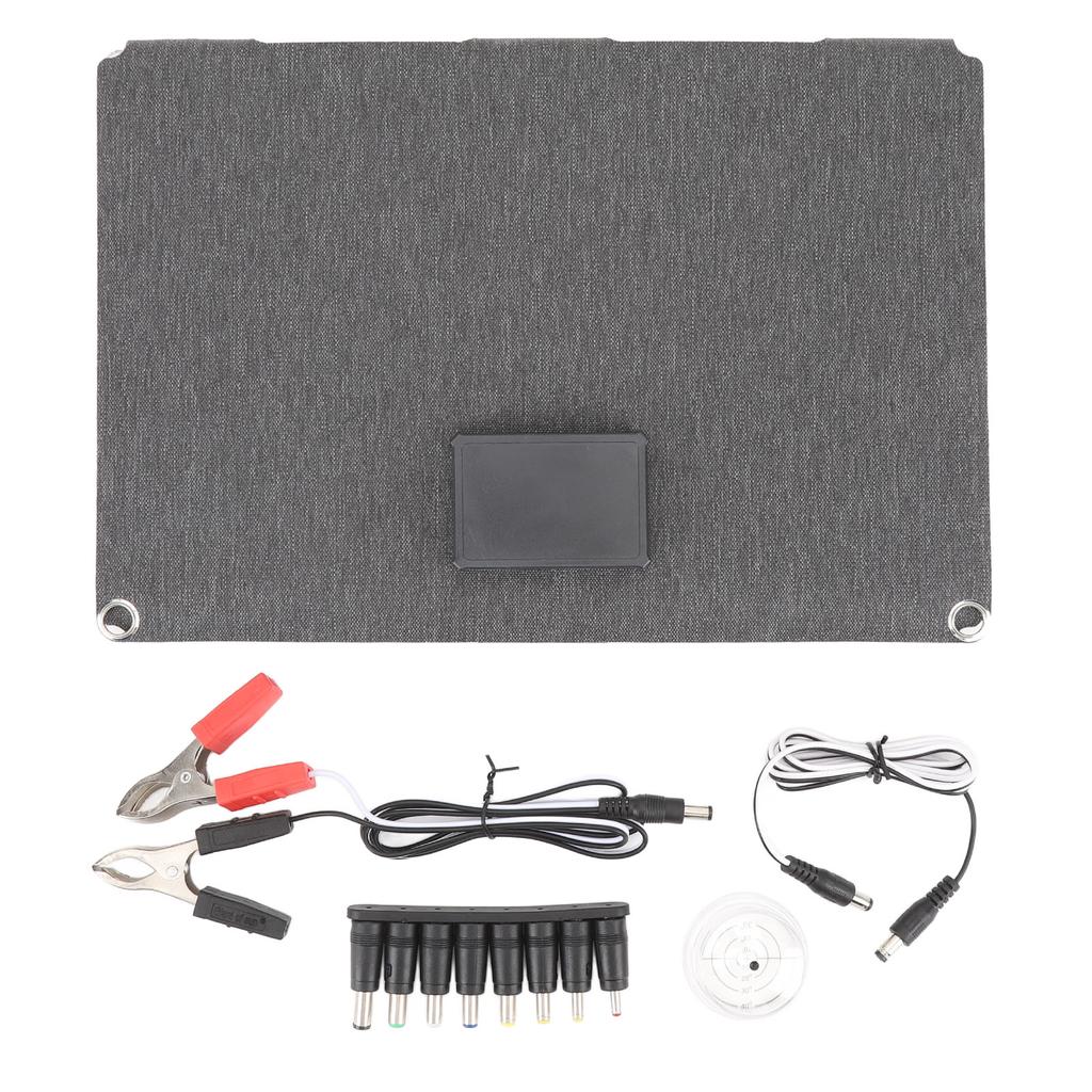 Foldable Solar Panel ETFE Waterproof Fast Charging PD Dual Output USB Monocrystalline Silicon Solar