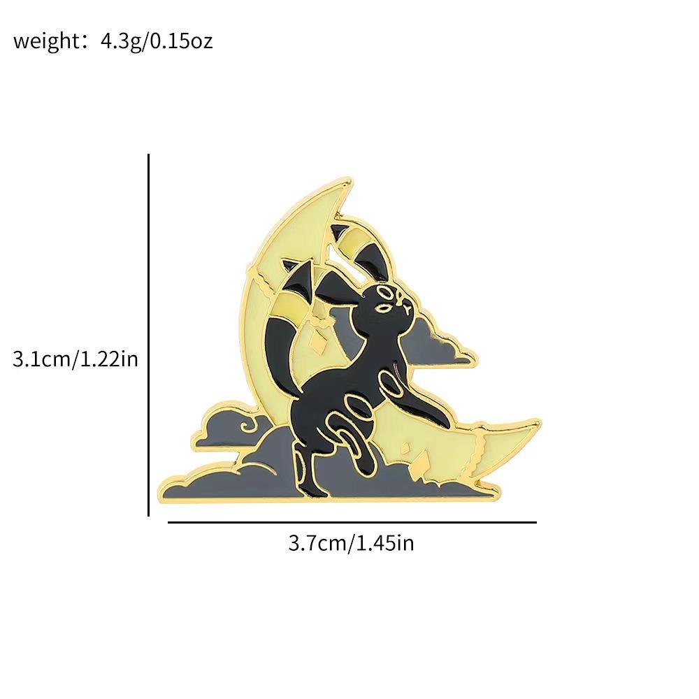 Cute Cartoon Pokemoned Metal Badge, Magical Treasure, Pet Elf Creative Brooch Accessory