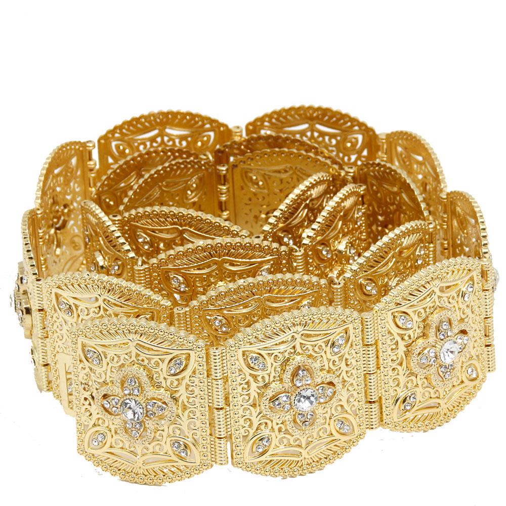 Belt for Women Ethnic Wedding Jewelry Robe Belt Crystal Waist Chains Adjustable Length