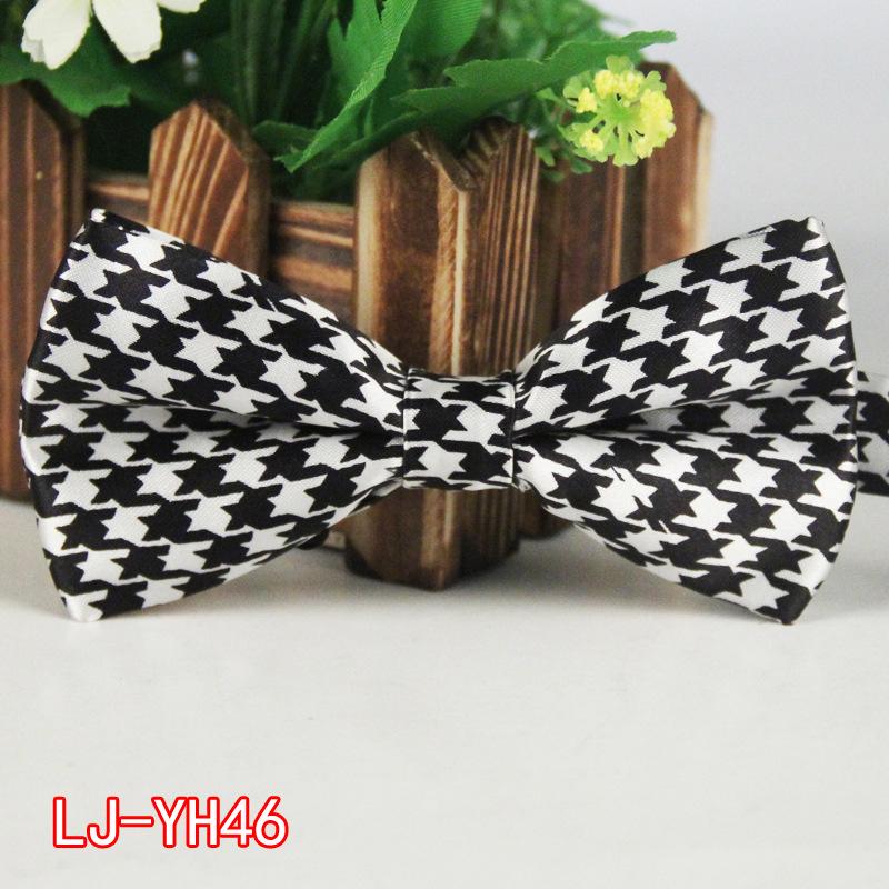 Męska poliestrowa jedwabna mucha z kreskówkowym nadrukiem na wesela i wydarzenia