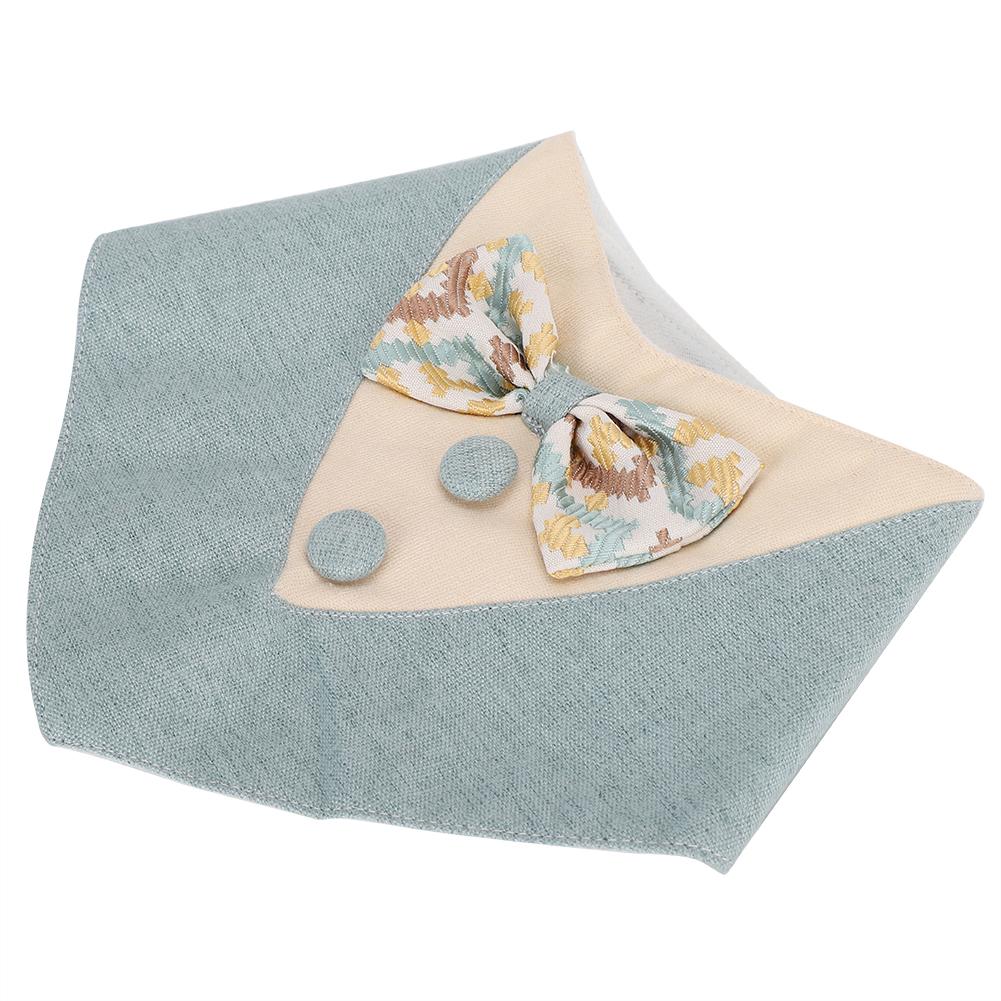 Pet Neckerchief Cat Cute Adjustable Neckerchief Dirty Proof Pet Saliva Bibs Pet SuppliesBlue L L