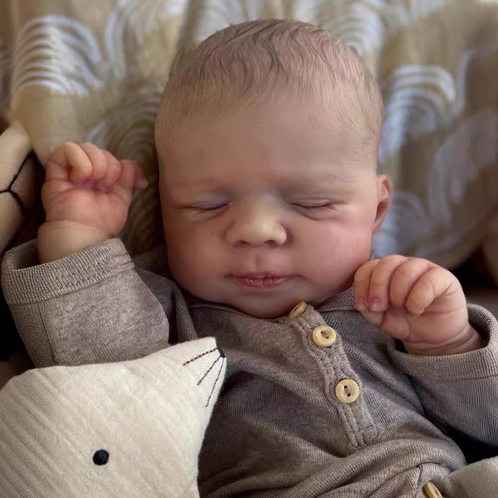 Bambola Rinata in Silicone Realistica Giocattolo Neonato Per Collezionisti E Bambini