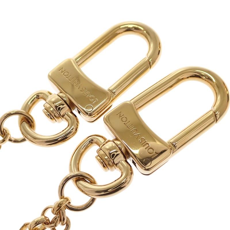 Louis Vuitton M01413 Monogram Bag Charm Gold/pink Metal Women