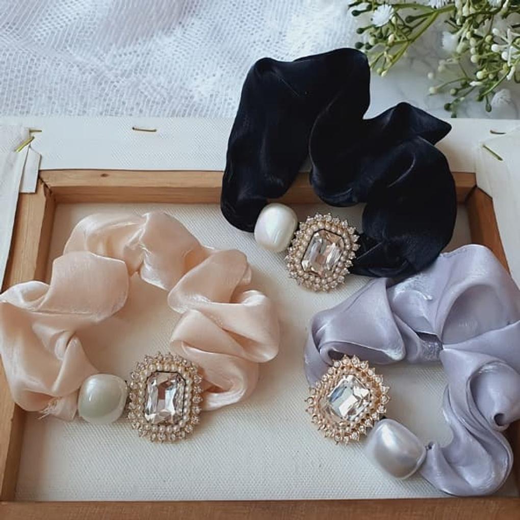 Women's Chiffon Princess Hair Band 3-Piece Set