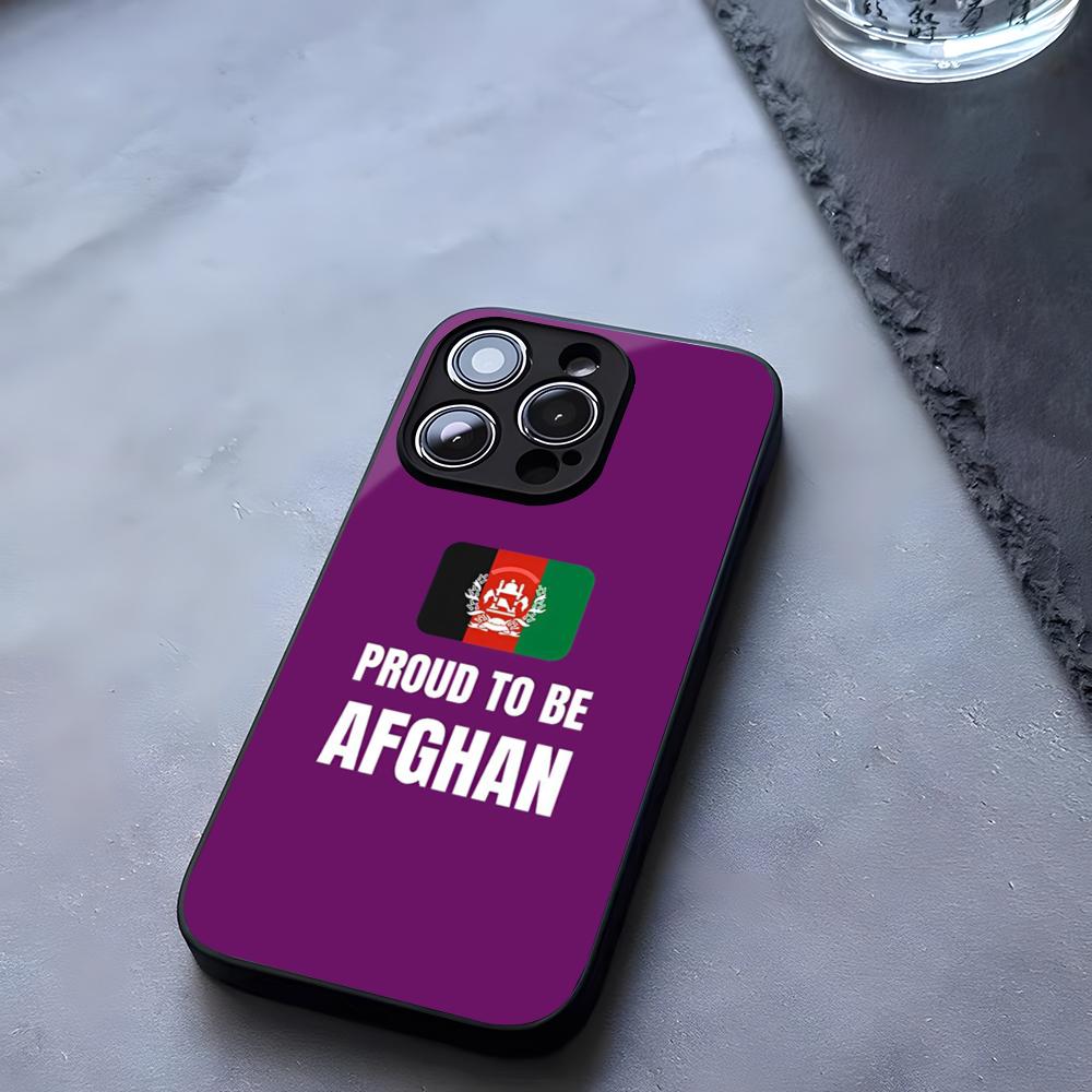Afghan Afghanistan Flag Phone Case Tempered Glass For IPhone 17 13 14 16 12 15 11 Pro Max Plus Mini X XR SE2020 Coque