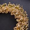 Korean Style Pink Pearl Bridal Hairband with Floral Headpiece - Wedding Jewelry and Accessories