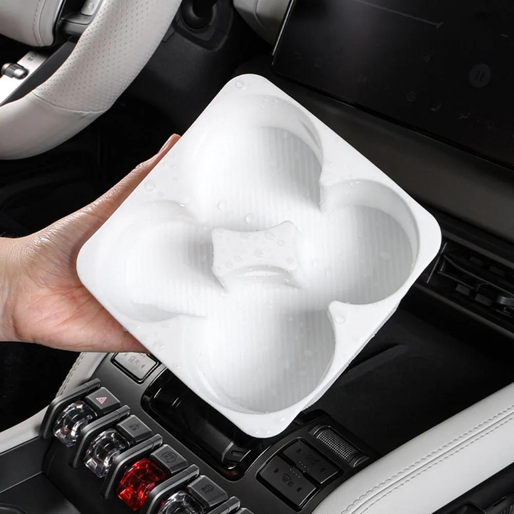 For BYD Leopard Titanium 3 Special Refrigerator Silicone Cup Pad Armrest Box StorageBox Interior Modification Supplies