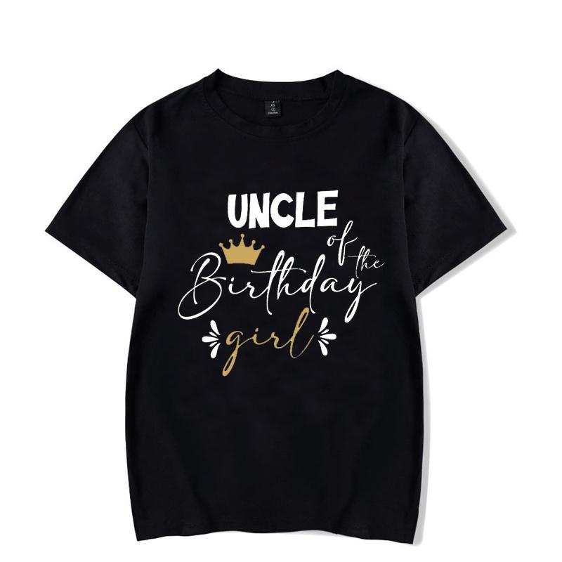 Personalized Family Birthday Group Outfits Party T-shirts Birthday Girl Matching Children Clothing T-shirts Set Family Tee Tops