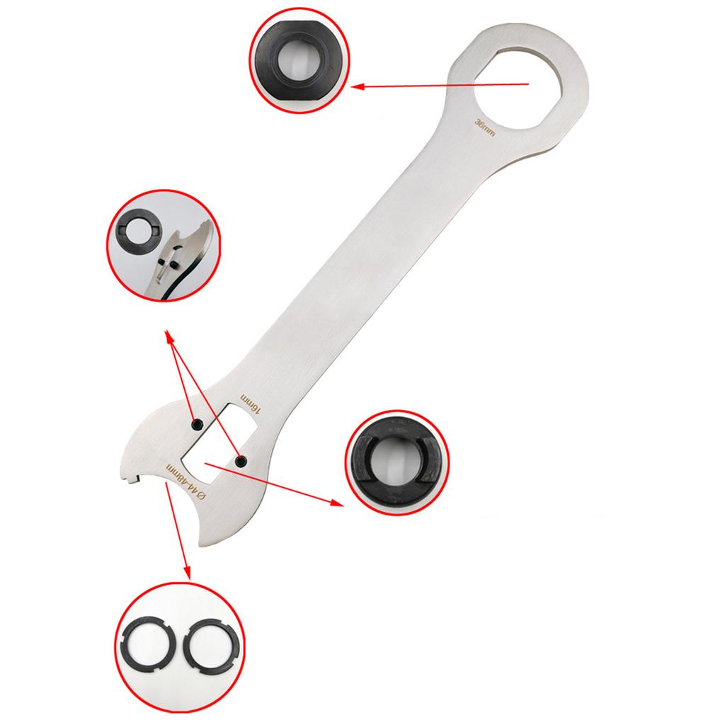 Professional Bike Direct Mount Bottom Bracket Wrench Chainring Lock Ring Removal Installation Tool