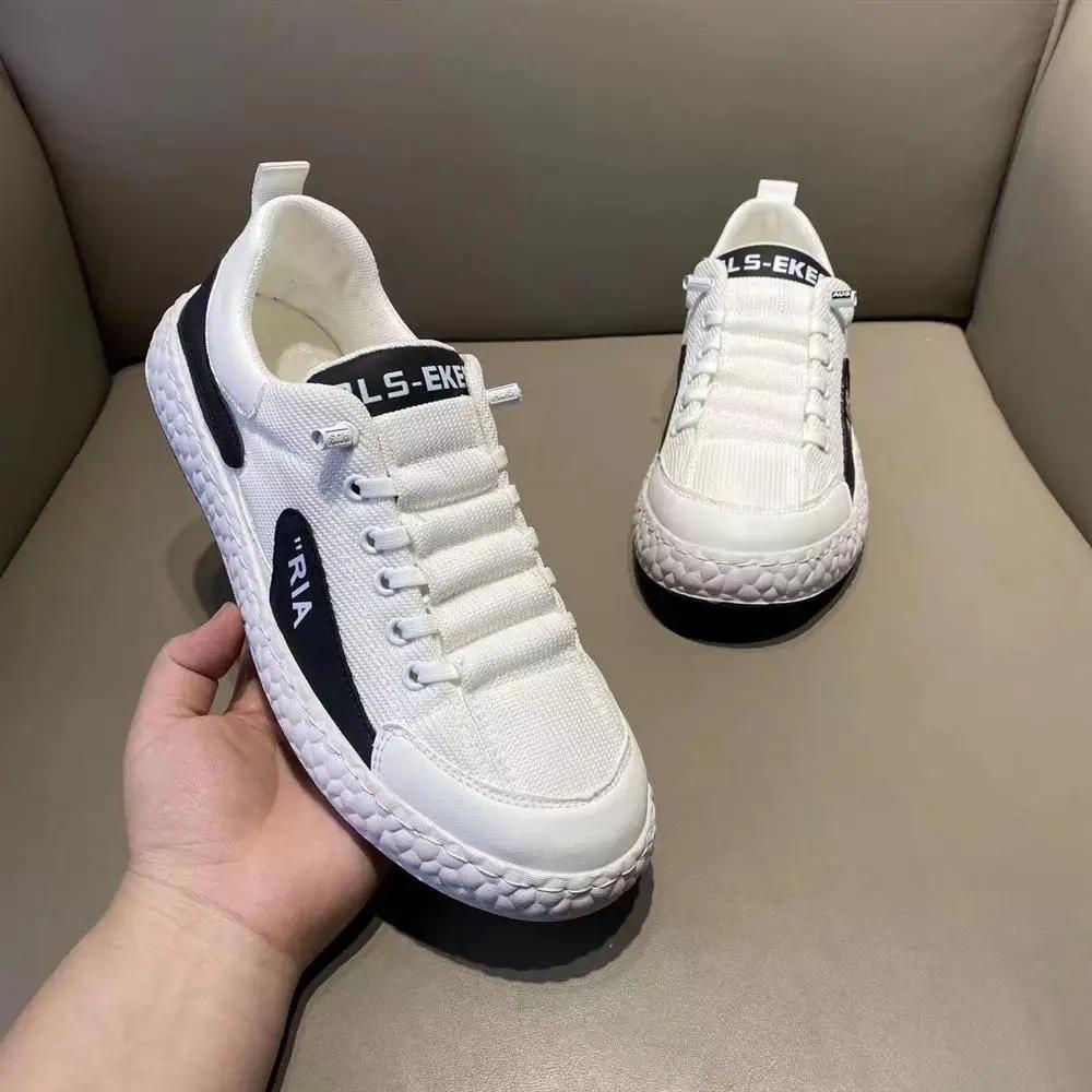 Mode Herren Sneakers 2024Hot Sale Bequeme Mesh-Laufschuhe für Männer Weiche Sohle Rutschfeste Trainer Lässige Vielseitige Vulkanisierte Schuhe