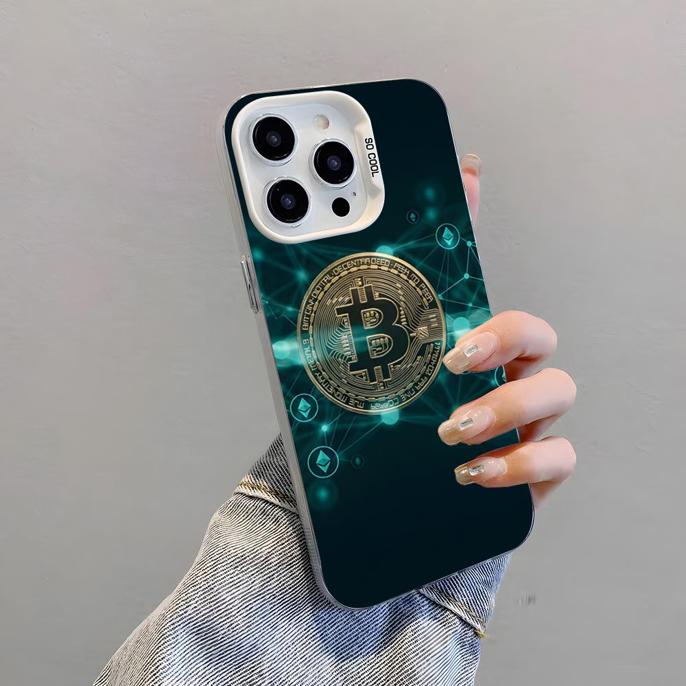 

Bitcoin Phone Case For IPhone 17 Pro Max 15 Pro 16 14 Plus 12 13 Mini 11 Pro Shockproof Colorful Cover iPhone 13