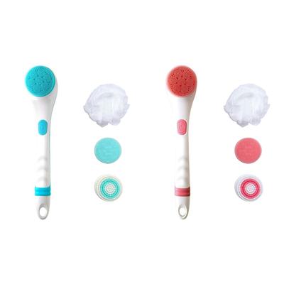 4 In 1 Multifunctional Electric Bath Cleaning Massage Brush Waterproof Household Shower Brush for Bathroom Men Women Cleaning