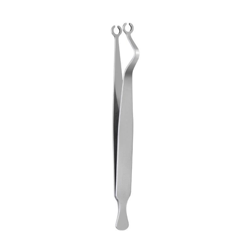 Stainless Steel Piercing Forceps Clamp Tool Lip Nail Earring Puncture Clip Open Close Ear Nose Septum Body Piercing Tool
