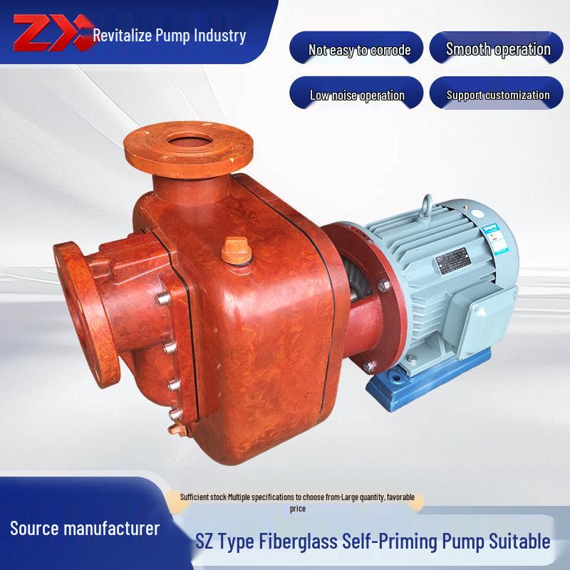 Corrosion-Resistant Self-Priming Pump for Hydrochloric and Acetic Acid with Acid-Resistant Fiberglass and Bakelite Construction.