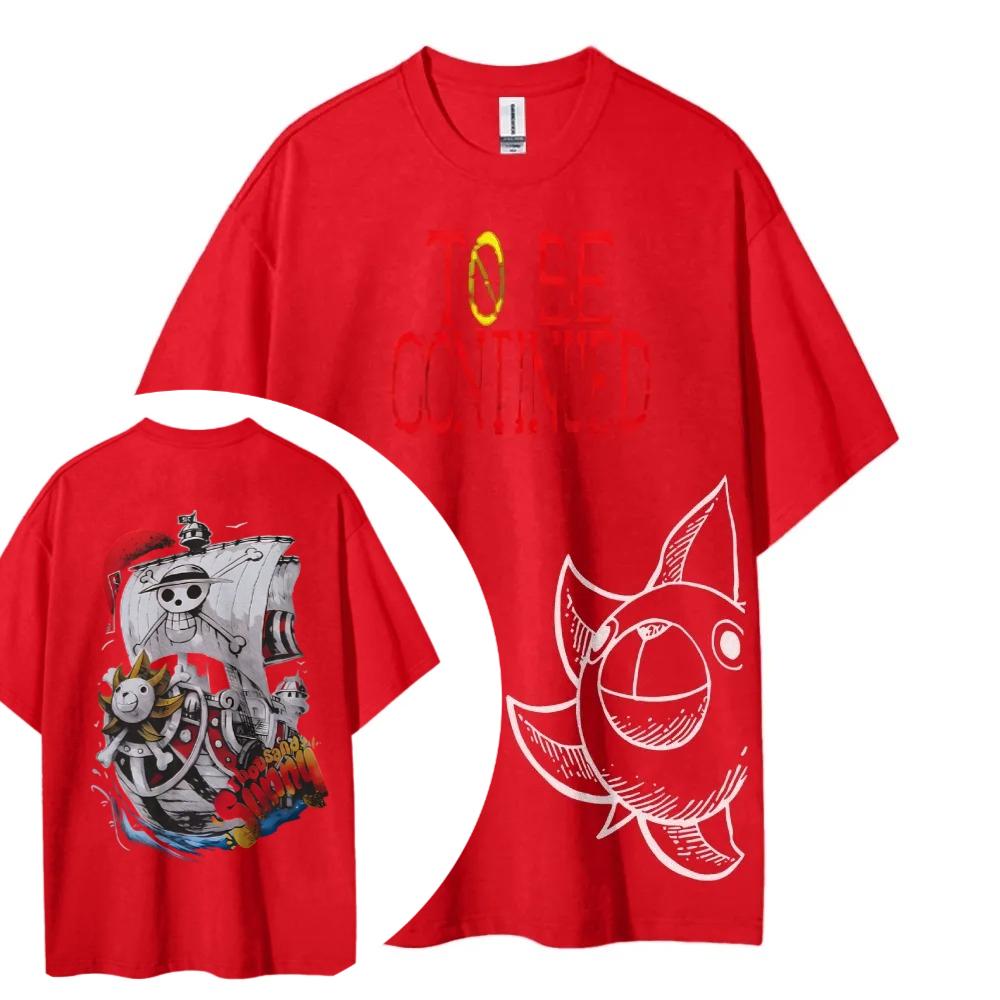 ONE PIECE Bedrucktes Kurzarm-Freizeit-Sommerkleidung Herren Bequeme Kleidung Herrenbekleidung Kurzarm-Halbarm-Oberteil