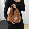 Large Capacity Women's Handbag Solid Color Tote Bag Durable Pleated Cloud Bag  Outdoor