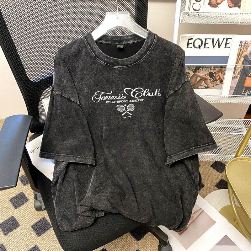 Fashion Wind Summer New Arrival Stylish Loose Short Sleeve Cotton T-shirt Printed Loose Cotton T-shirt